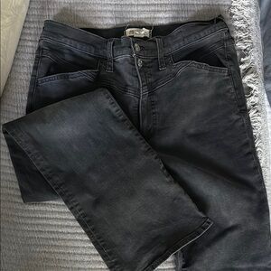 Madewell Black kick out Jeans